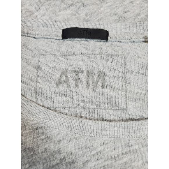 ATM Anthony Thomas Melilla Womens M/L Slub Cotton Crewneck Boyfriend Tee Relaxed - Picture 4 of 9